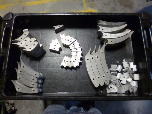 ROT24 Waterjet 2D Version Parts Prior Assembly