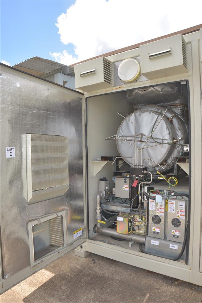 Using a microturbine such as the Capstone Turbine can not only provide on-site remote power, but also peak shaving solutions. The waste heat can be used to produce cooling.
