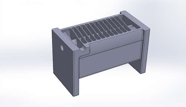 Condenser Heat Exchanger 3D Printed in Plastic and Metal